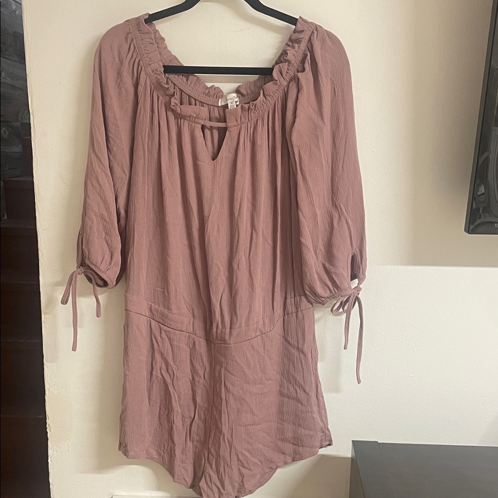 Active USA Mauve Off Shoulder Romper